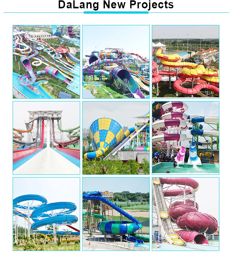 Attraction Park Equipment Pool Slide Fiberglass Playground Equipment Parts