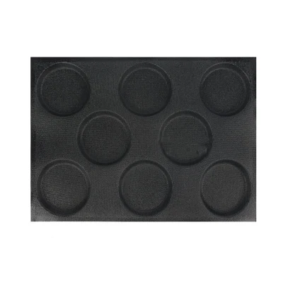 Silicone Burgers Forms Bun Bread Molds Tarlets Baking Sheets Perforated Fiberglass Moulds for Bakery Stores